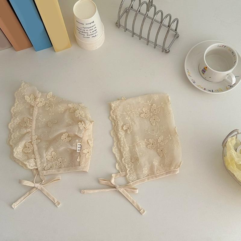 Bequeme Babymütze Sommerhaube Stickerei-Design Fötale Mützen mit Kinnband für Säuglingsmädchen 2-18 Monate