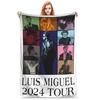Flannel Throw Blanket El Sol De Mexico Luis Miguel Warm Plush Blankets Soft Bedding for Bed Living Room Home Travel Sofa