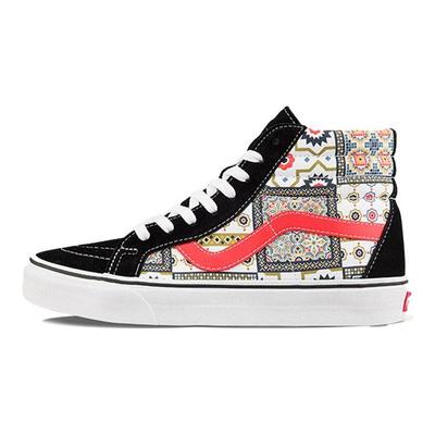 Sk8-Hi Reissue Fas Tile Check - Turuncu Unisex Spor Ayakkabı Çok Renkli Siyah VN0A4BV8687