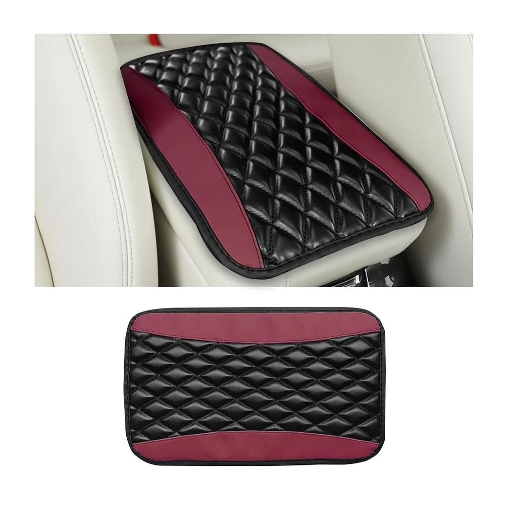 PU Leather Car Armrest Cover Center Console Pad Anti Slip Auto Interior Accessory Universal