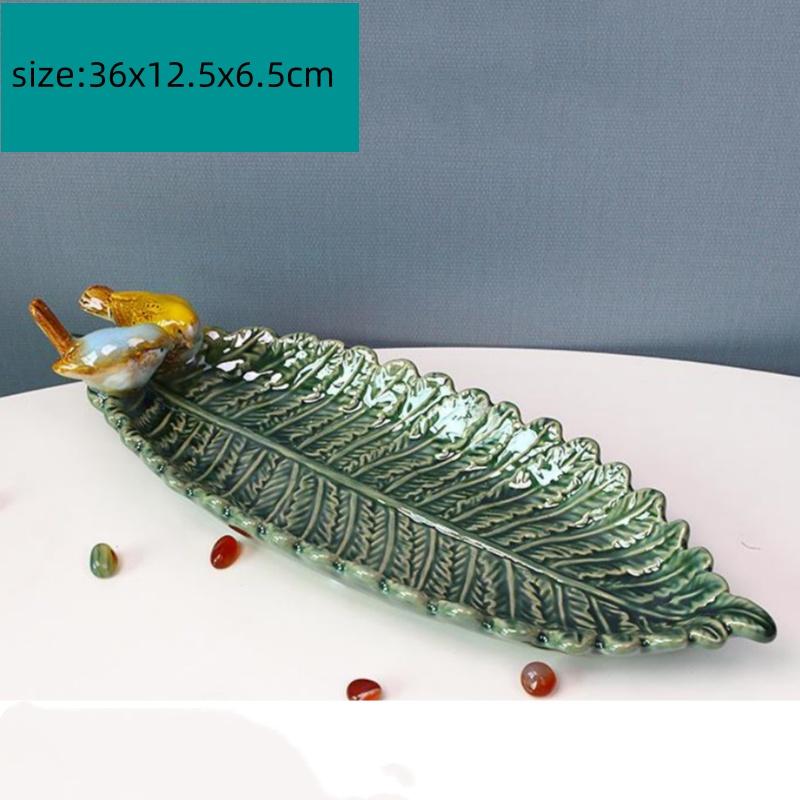 Ceramic Storage Tray Handmade Ceramic Plate Little Bird Desktop Storage Container Snack Plate Soap Box Home Decoration