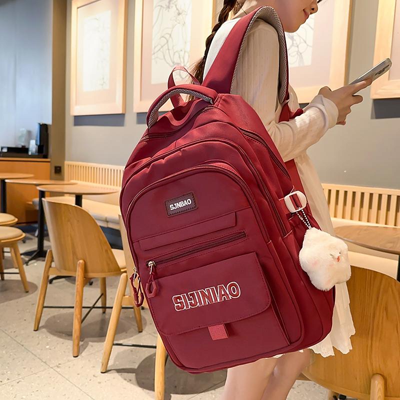 Student Letter Schoolbag Girls Large Capacity Backpack