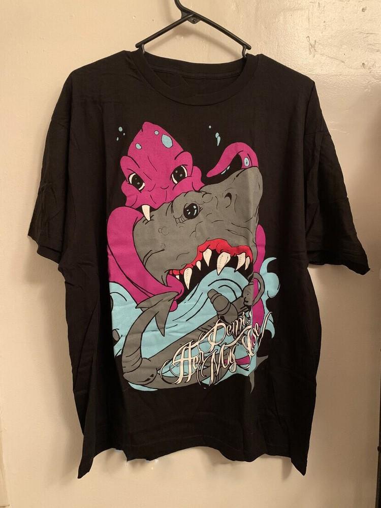 Her demise my rise- octopus eating shark T-shirt Cotton Tee Shirt S-4XL US278 Unisex T-Shirt