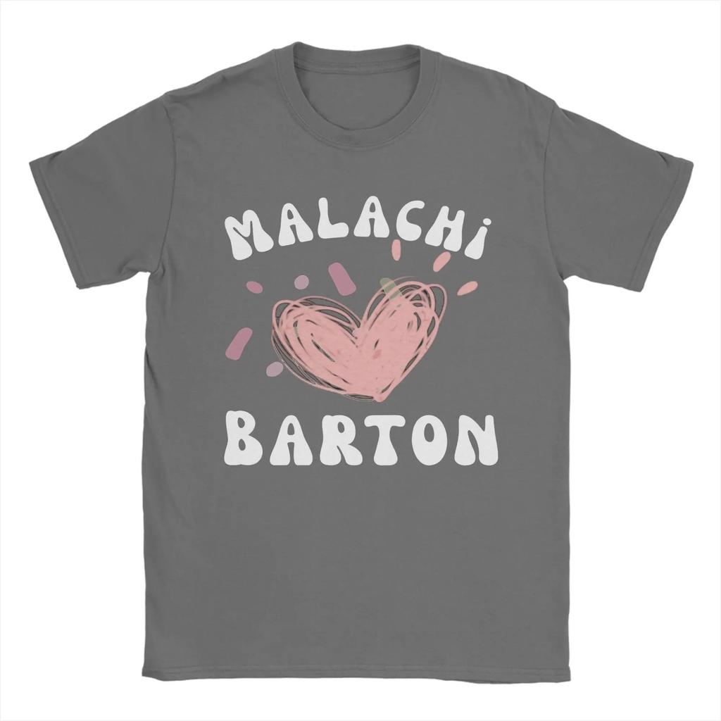 Malachi Barton Text Design Minimalist Fan Name Graphic T Shirt Summer Vintage T Shirts Cotton Best Selling Round Neck Breathable