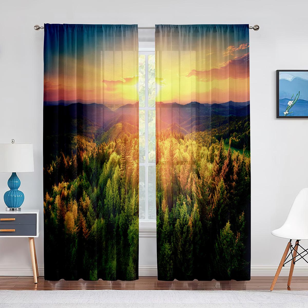 Прозрачная вуаль с лесом — фото 7