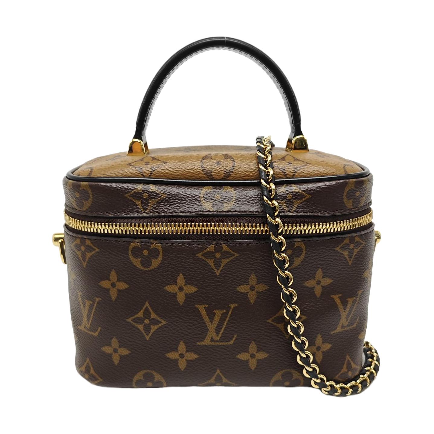 [Pre-Owned] Vanity Portable Monogram Makeup Bag - Excellent #SQF6T9 ONE SIZE