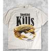 Fun Anti Smoking Advertising Graphic Tshirt Retro Humorous Meme Tshirt Summer New Retro Unisex Casual Fashion Y2K Tshirt