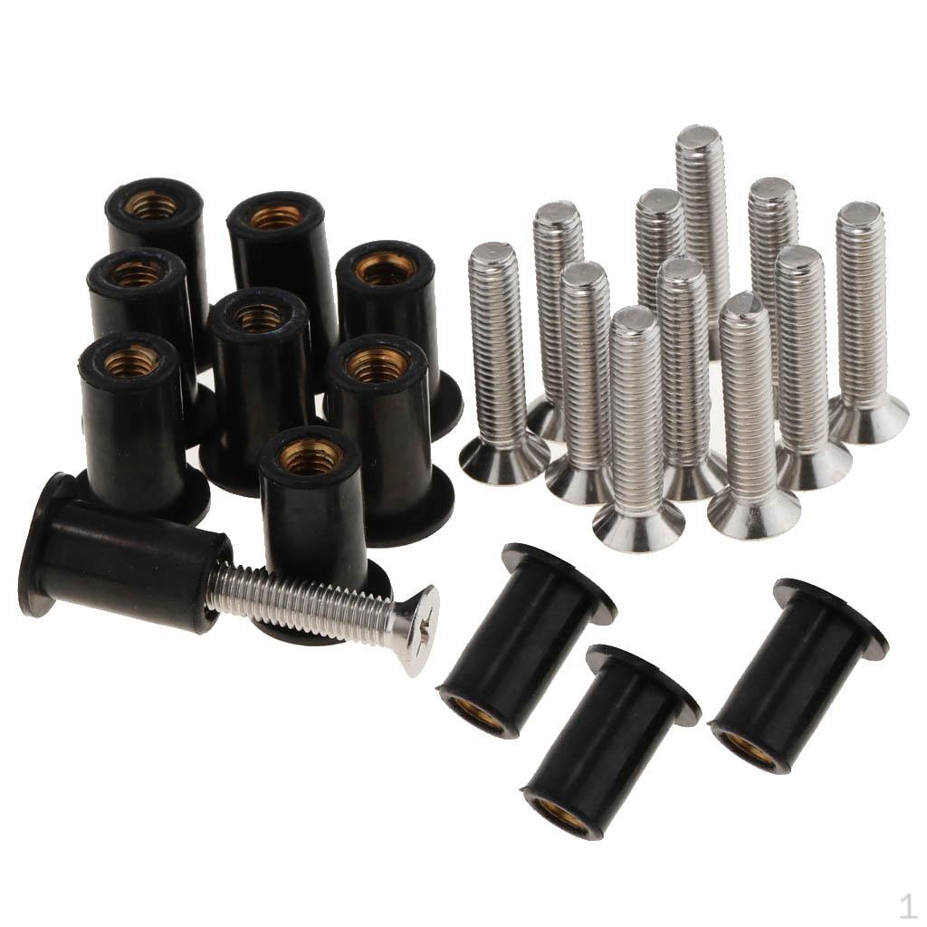 12 Blindniet-Windschutzscheiben-Schrauben Kajak-Zubehör