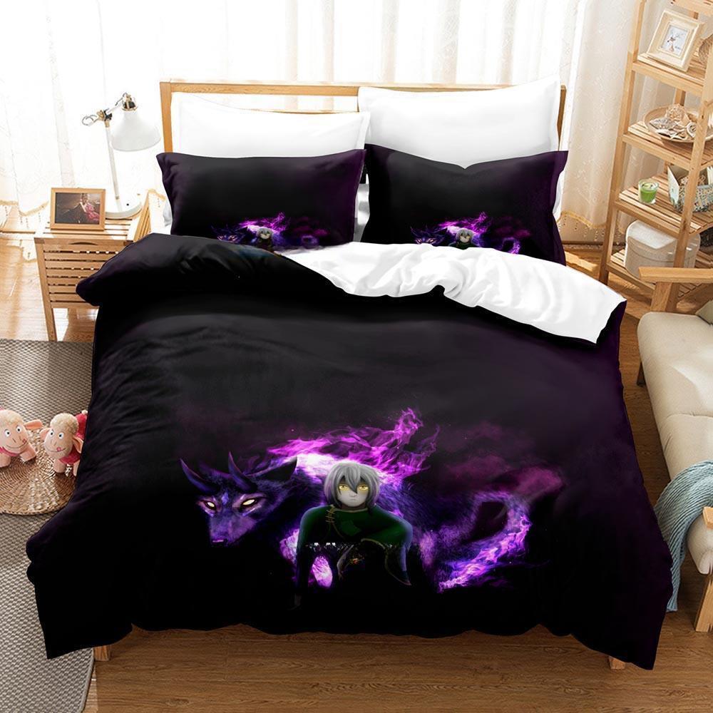 New The Beginning After The End Bedding Set Single Twin Full Queen King Size Bed Set Adult Kid Bedroom Duvetcover Sets Anime Bed