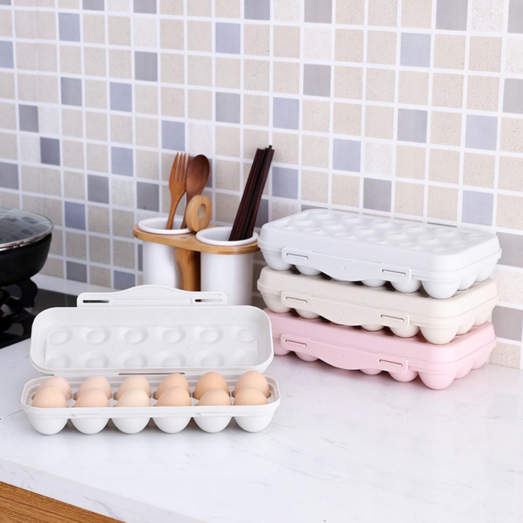 Egg Tray Holder Box Refrigerator Crisper Storage Container