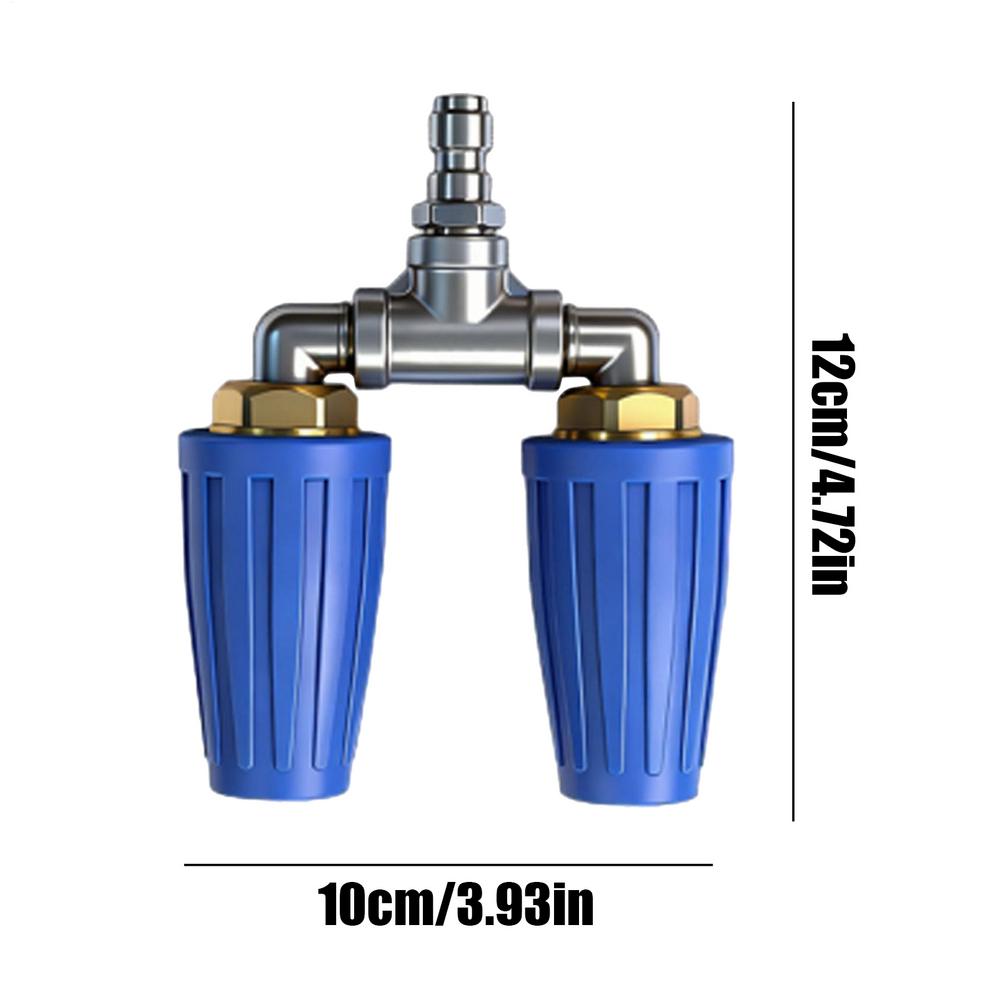 

Triple Turbo Nozzle Pressure Washer Triple 360 Degree Rotating Accessories With 1/4 Quick Connector Power Washer Nozzle For Car синий