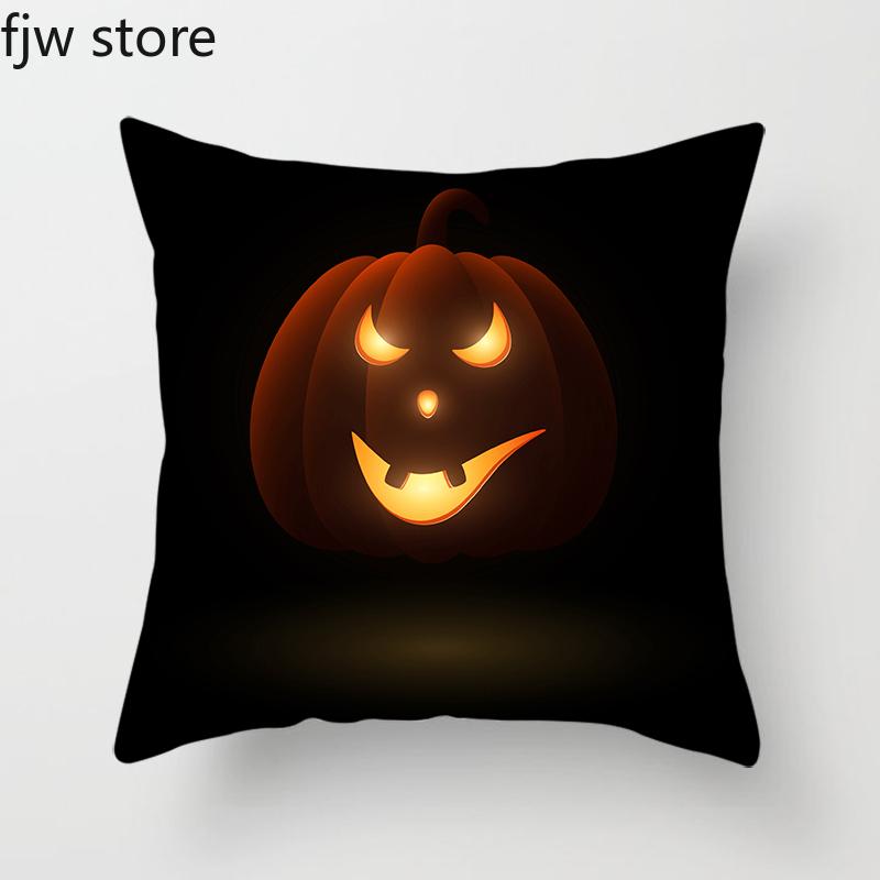 Halloween Pumpkin Ghost Face Personality Decoration Pillowcase Party  Holiday Gift Sofa Cushion Cover Room Home Decor
