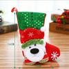 Mini Christmas Stocking Gift Bag Cartoon Santa Snowman Elk Bear Sequin Xmas Sock Ornament Tree Hanging Decor