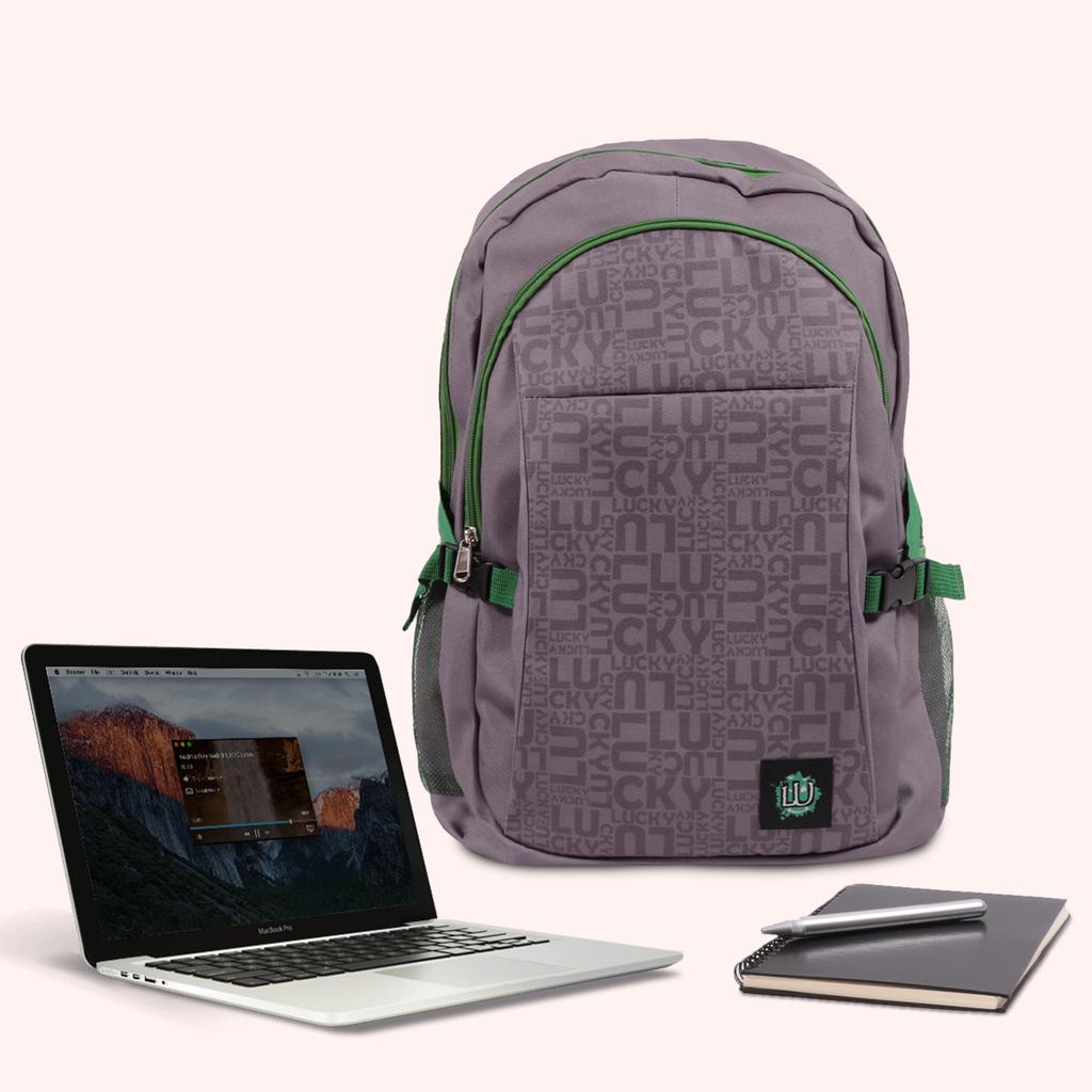 Biggdesign Moods Up Lucky Laptop Backpack, Grey