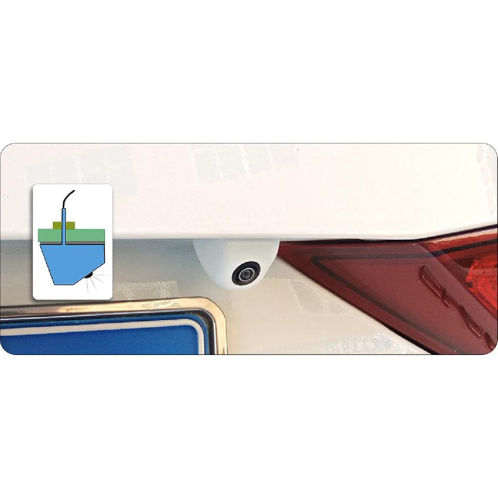 GreenYi 170 Degree AHD 1920x1080P White Vehicle Rear View Camera Metal Body Car Reverse Fisheye Lens Camera