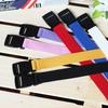 Adults Adjustable Unisex Canvas Belts Vintage Nylon Buckle Elastic Solid Color Long Waistband