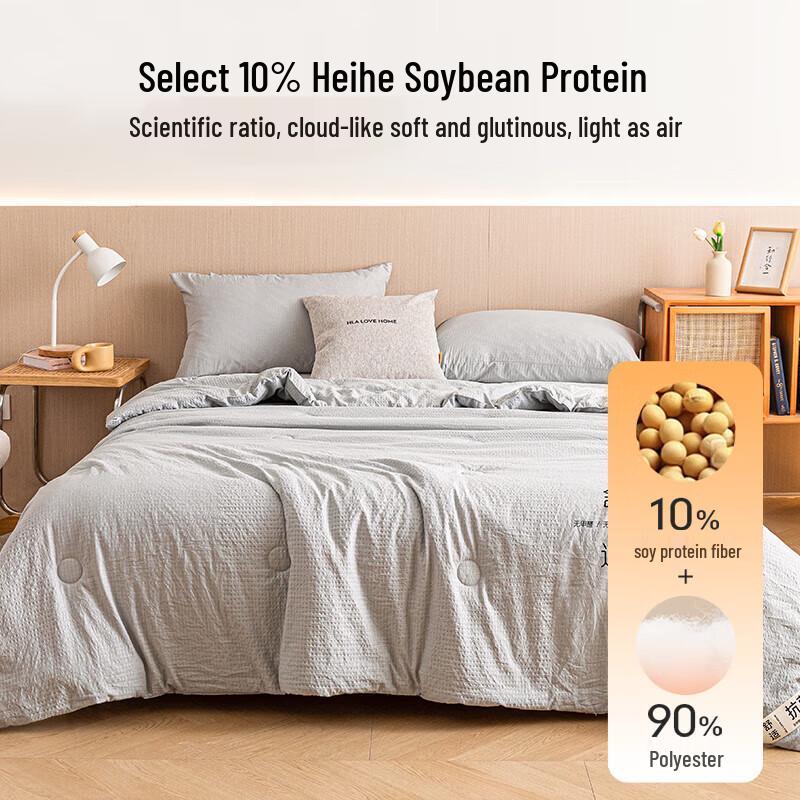 HILAN HOME Antibacterial Soy Fiber Summer Quilt