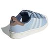 Adidas Originals Superstar Fabric Lightweight Comfortable Durable Shock Absorption Low-Top Kids Skate Shoes Kids Sneakers Blue IH3291