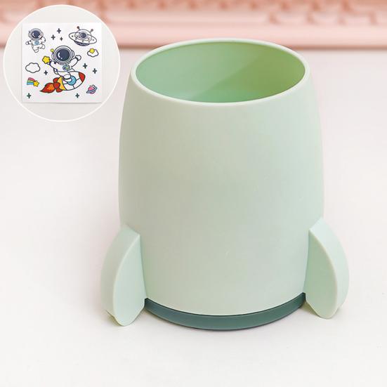 Creative Rocket Pen Holder Large Capacity Kids Desk Organizer Multi-Functional Storage Box for Pens And Stationery