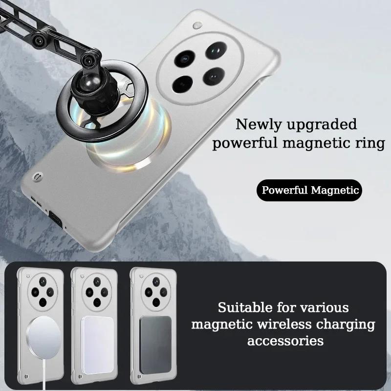 Ultra Thin Metallic Frameless Magnetic Case For OPPO Find X8 Pro X8 Ultra X8S X8S Plus Magnetic Shockproof Protect Cover