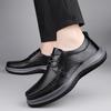 Fashion Walk Mens Oxford Shoes British Style Man Genuine Leather Casual Shoes Non-Slip Lace-Up Formal Dress Footwear Elegantes Men Shoe