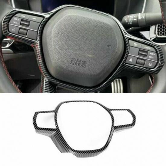 For Honda Civic   Carbon Fiber Steering Wheel Switch Frame Cover Trims