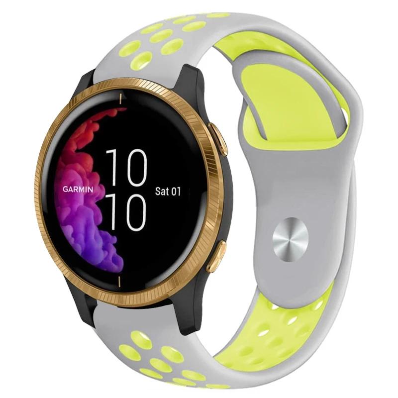 

20mm 22mm Silicone Strap For Garmin Vivoactive 3 4 Band Watch Venu 2 SQ Forerunner 645 Silicone Wristband SmartWatch Bracelet 22mm watch band
