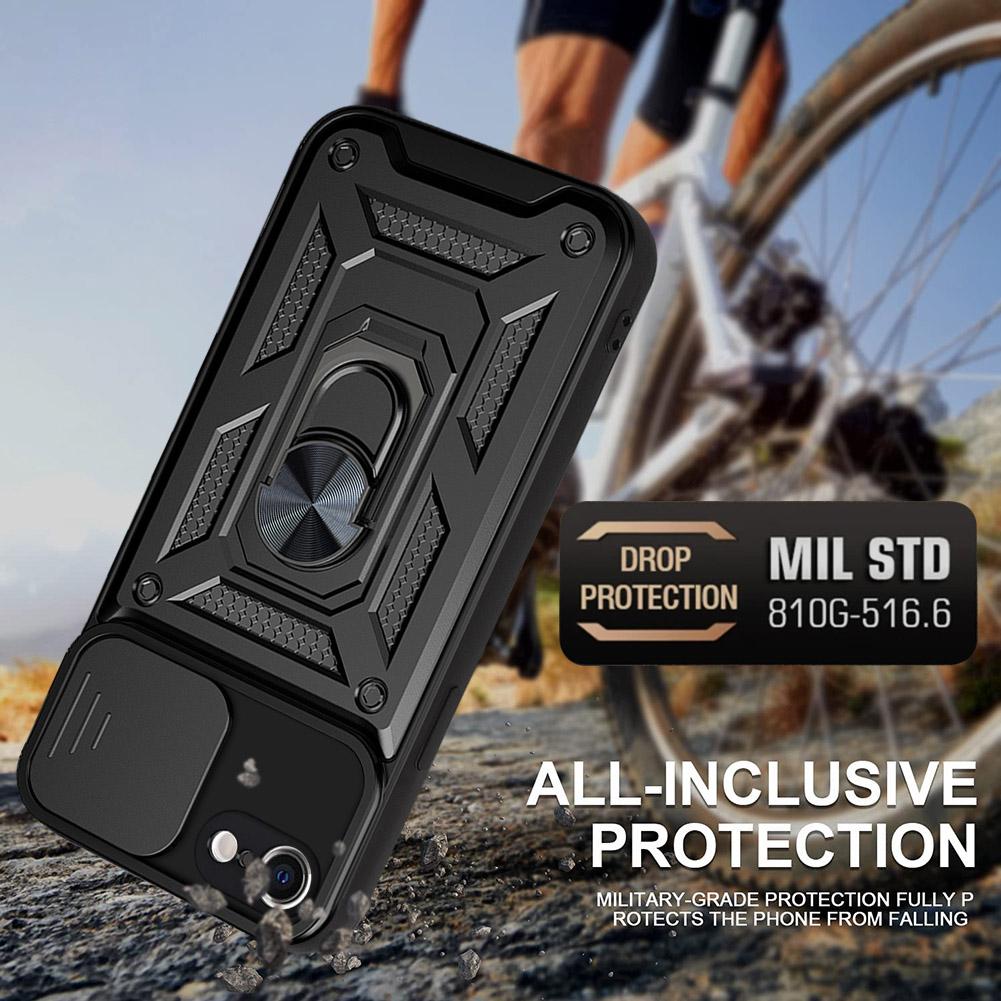 For iPhone SE 2020 Case SE 2022 SE 2 3 SE2 SE3 Shockproof Armor Lens Protector Phone Cover For iPhone 7 8 iPhone7 Case With Ring