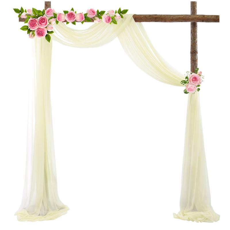 Chiffon Drapery Densed Stretch Yarn Wedding Arch Outdoor Background Draping Fabric Photography Props
