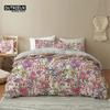 Green Palm Leaf Floral Bedding Set Tropical Leaves Flowers Animals Duvet Cover Microfiber Comforter Cover For Adults Kids Decor