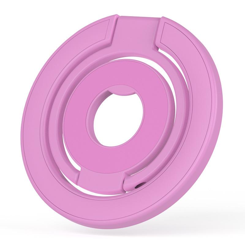 Double-Sided Magnetic Finger Ring Phone Holder: Foldable, Strong Grip, Multi-functional Stand.