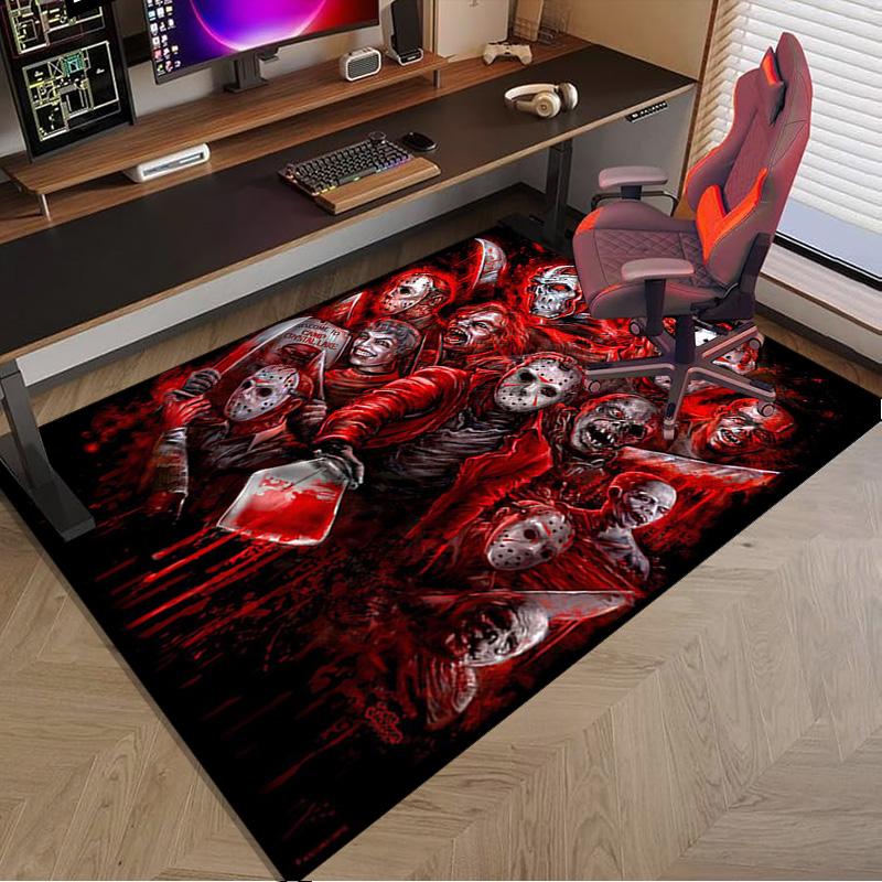 Horror Movie Characters Carpet, Chair Rug,Rug for Office Bedroom living rooms, Doormat decor Fan Gift Christmas Gift