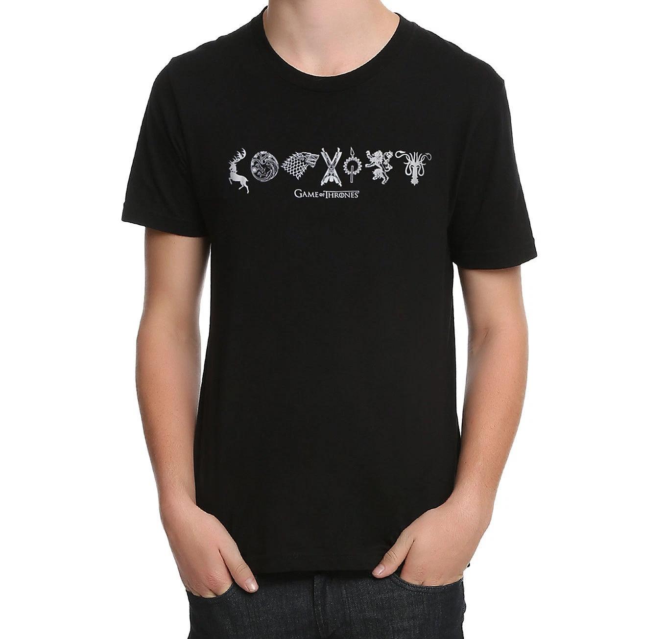

Game Of Thrones COEXIST SIGILS STARK TARGARYEN LANNISTER 100% Cotton T-shirt Mens Tees Top NWT XS-3XL L