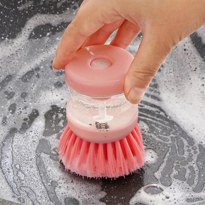 Küchenspülbürste, automatische hydraulische Topfbürste mit Druckfunktion plus Flüssigkeitsbürste, Dekontaminationsreinigungsbürste Schüssel plus Spülmittelbürste