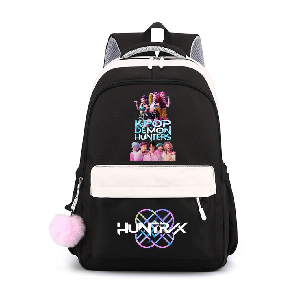 Anime Cute K-Pop Printed Large Capacity Waterproof Backpack for Teenger Student Girl Boy Schoolbag Bookbag Kid Gift Women Travel Bag Mochila
