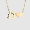 St. Delan DIY 3D Heart Necklace: Personalized Non-Fading Clavicle Chain