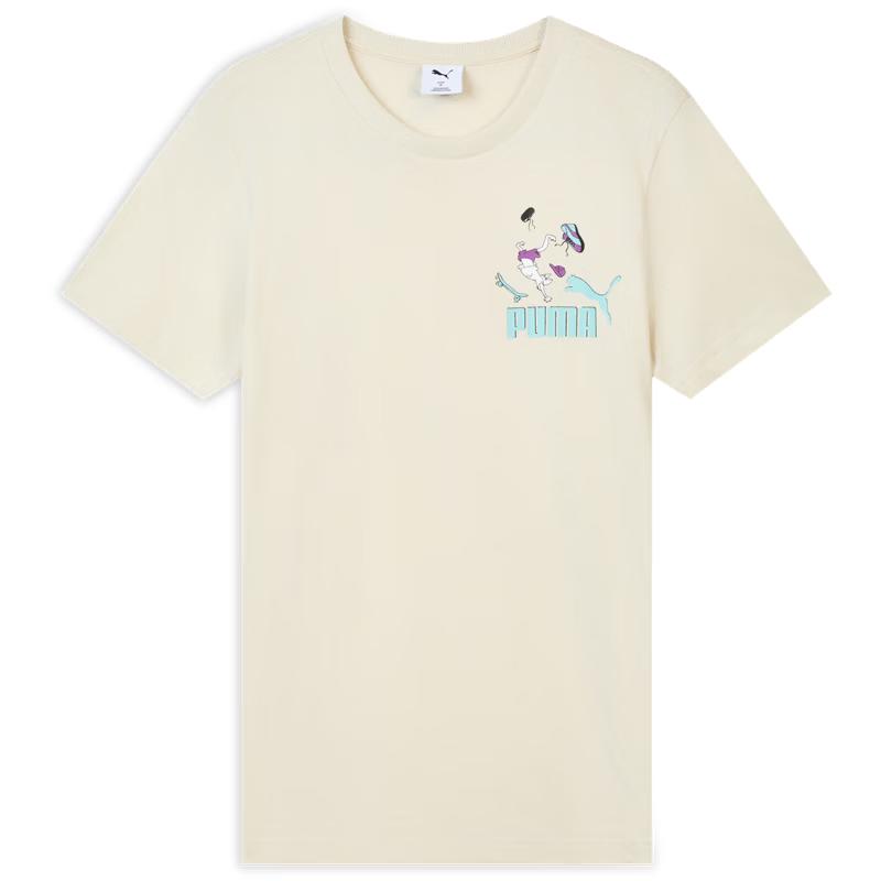 PUMA Unisex Pure Cotton Round Neck Sports T-shirt L