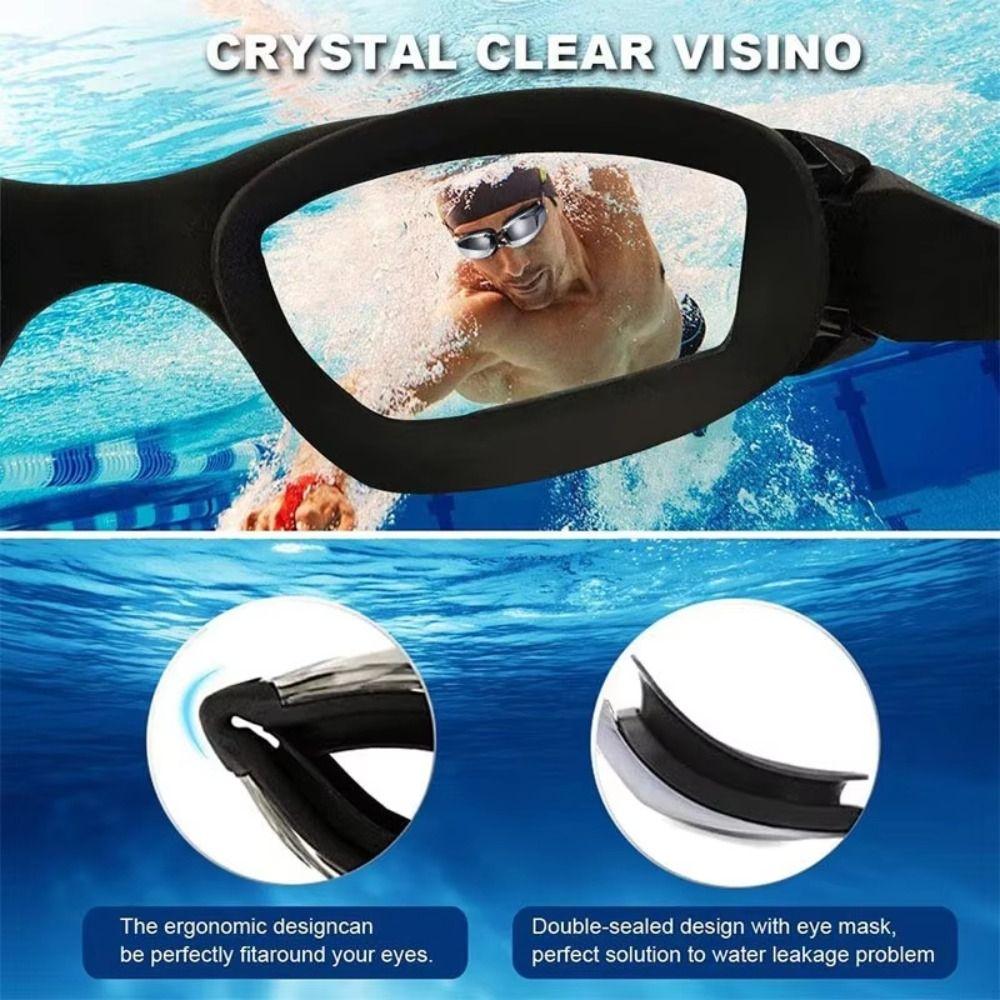 Adjustable Swimming Goggles Anti Fog Outdoor Diving Goggles Unisex Racing Goggles  Training