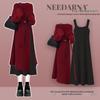 Women's Winter Knit Sweater Dress Set: New Year Style, Slim & Versatile