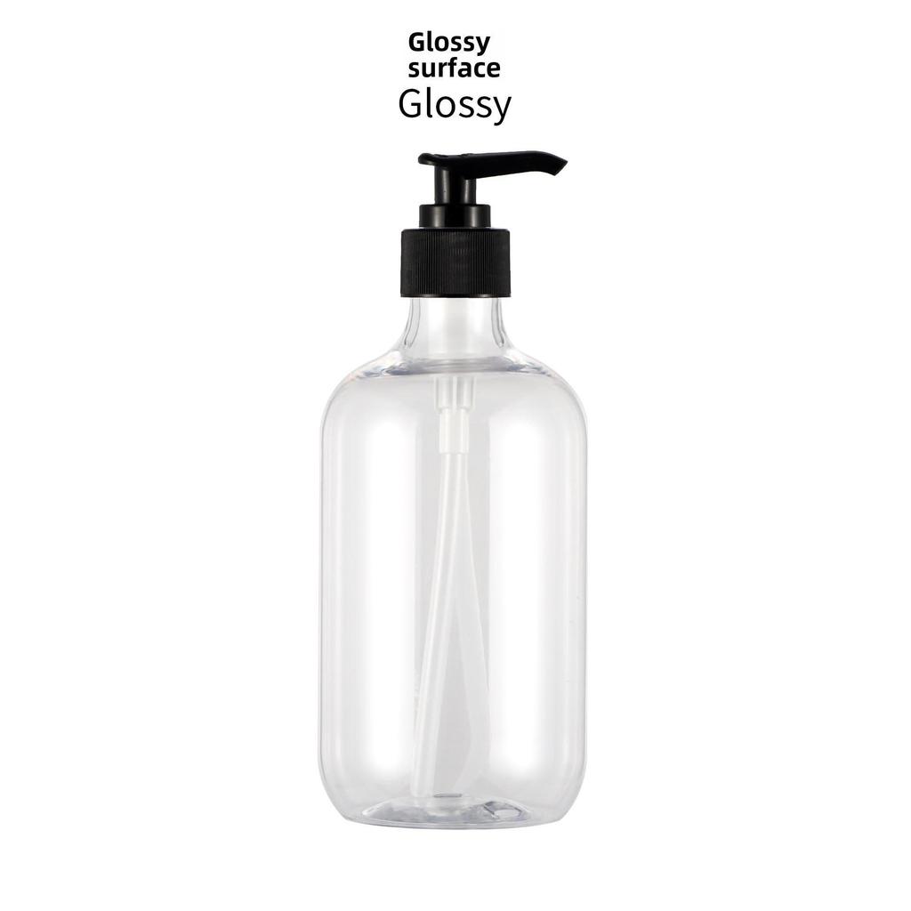 500ml Frosted PET Round Shoulder Shower Gel & Shampoo Bottle