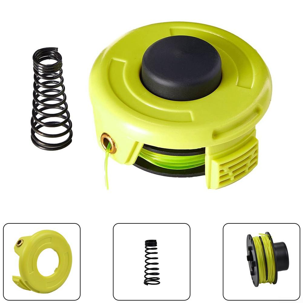 Komplett spoletrimmer 1 sett 1,2 mm Svart+Gul deksel
