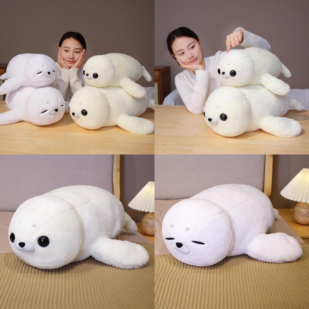 Cute Seal Plush Toy Short Pile Fabric  Childs Bedtime Playroom Decoration Doll