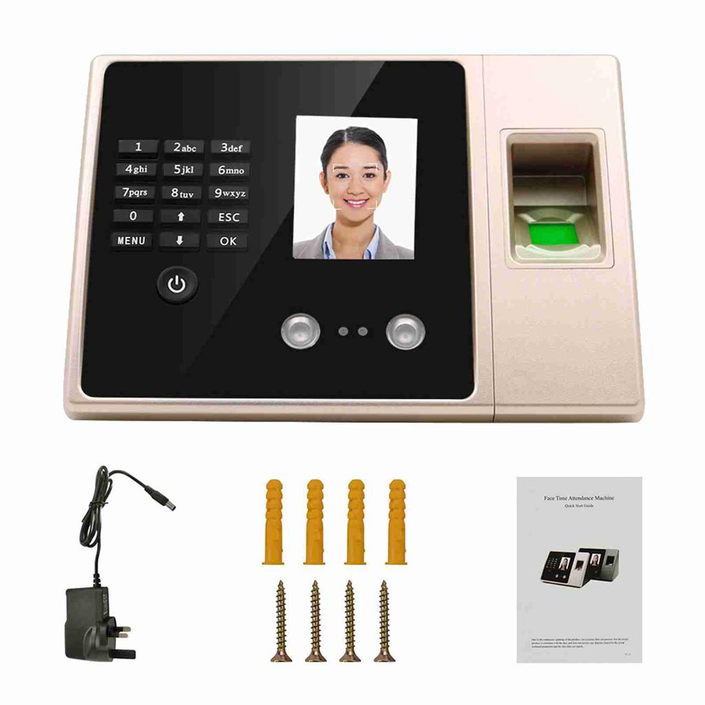 Attendance Machine Intelligent Biometric Fingerprint Time with HD Display Screen Time Clock Support Face Fingerprint Password