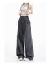 2026 Women's Korean Style Loose Casual Pants - Trendy, Versatile Spring/Summer Drop-Weight Straight Leg Cargo Pants.