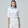 3 4 Sleeve EssenTial Collar T shirT Wh