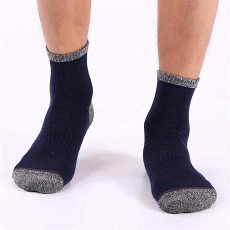 5 Pairs Cotton Men's Socks Casual Breathable Socks Durable Walking Hiking Crew Sock for Man Men Male Outdoor Sports Socks