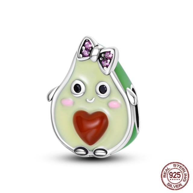 Prawdziwe 925 Sterling Silver kolorowy motyl sowa wróżka wisiorki koraliki Fit Fasion 925 oryginalne bransoletki naszyjniki Fine DIY biżuteria