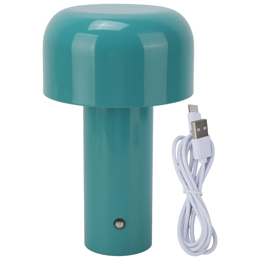USB Mushroom Light Modern Simple Blue Mushroom USB Rechargeable Desk Lamp Small Night Light for Bar