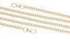 Gold Chain for Handbag 120cm+clasps