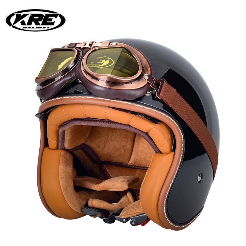 "KT67 Retro Summer Motorcycle Helmet for Men and Women"